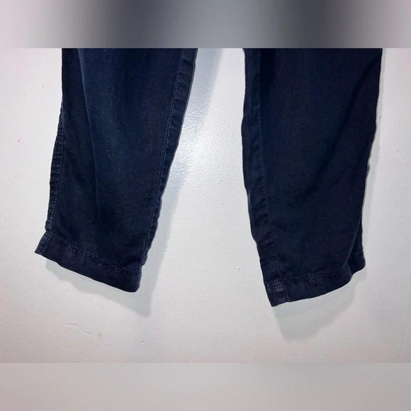 H&M, S, navy blue, line pocketed elastic waist w/drawstring tassel jogger, pant - Picture 6 of 9